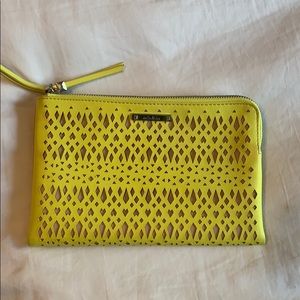 Stella & Dot Yellow Clutch Wristlet
